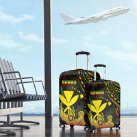 Hawaii Luggage Cover Kanaka Maoli With Hammerhead Shark DT04 - Polynesian Pride