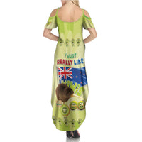 New Zealand Kiwi Family Matching Summer Maxi Dress and Hawaiian Shirt I Just Really Like Kiwis DT04 - Polynesian Pride