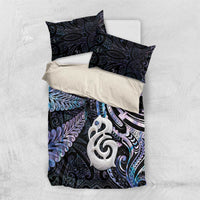 New Zealand Aotearoa Bedding Set Maori Hei Manaia Purple Paua Shell DT04 US Twin 172cm x 218cm Purple - Polynesian Pride