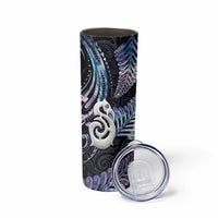 New Zealand Aotearoa Skinny Tumbler Maori Hei Manaia Purple Paua Shell DT04 - Polynesian Pride