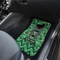 Aotearoa Ngati Maniapoto Car Mats Maori Tribal Green Paua Shell Pattern DT05 - Polynesian Pride