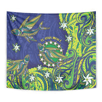 Cook Islands Language Week Tapestry Flying Fish 15 Stars Tribal Patterns