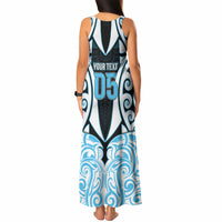 Custom Aotearoa Ngati Kahungunu Tank Maxi Dress New Zealand Traditional Maori Pattern