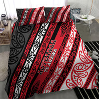 Aotearoa Te Arawa Bedding Set New Zealand Maori Tribal Fern Pattern