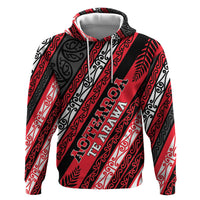 Personalised Aotearoa Te Arawa Hoodie New Zealand Maori Tribal Fern Pattern