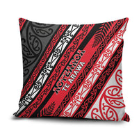 Aotearoa Te Arawa Pillow Cover New Zealand Maori Tribal Fern Pattern