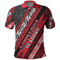 Personalised Aotearoa Te Arawa Polo Shirt New Zealand Maori Tribal Fern Pattern