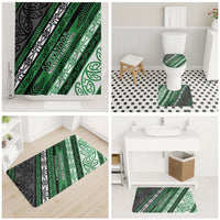 Aotearoa Ngati Maniapoto Bathroom Set New Zealand Maori Tribal Fern Pattern