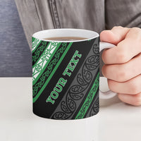 Personalised Aotearoa Ngati Maniapoto Ceramic Mug New Zealand Maori Tribal Fern Pattern