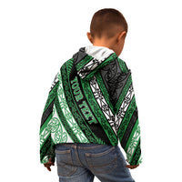 Personalised Aotearoa Ngati Maniapoto Kid Hoodie New Zealand Maori Tribal Fern Pattern
