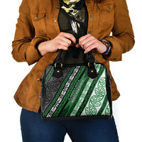 Aotearoa Ngati Maniapoto Shoulder Handbag New Zealand Maori Tribal Fern Pattern