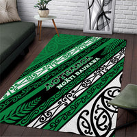 Aotearoa Ngati Raukawa Area Rug New Zealand Maori Tribal Fern Pattern