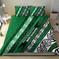 Aotearoa Ngati Raukawa Bedding Set New Zealand Maori Tribal Fern Pattern