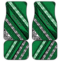 Personalised Aotearoa Ngati Raukawa Car Mats New Zealand Maori Tribal Fern Pattern