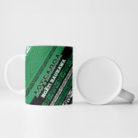 Personalised Aotearoa Ngati Raukawa Ceramic Mug New Zealand Maori Tribal Fern Pattern