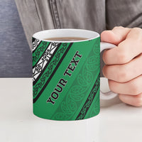 Personalised Aotearoa Ngati Raukawa Ceramic Mug New Zealand Maori Tribal Fern Pattern