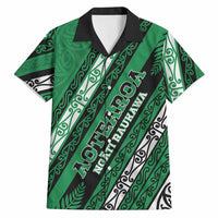 Personalised Aotearoa Ngati Raukawa Hawaiian Shirt New Zealand Maori Tribal Fern Pattern DT05 Green - Polynesian Pride