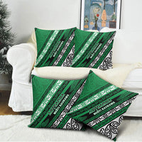 Aotearoa Ngati Raukawa Pillow Cover New Zealand Maori Tribal Fern Pattern