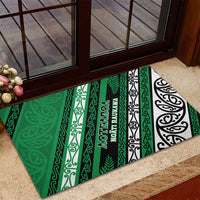 Aotearoa Ngati Raukawa Rubber Doormat New Zealand Maori Tribal Fern Pattern