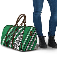 Aotearoa Ngati Raukawa Travel Bag New Zealand Maori Tribal Fern Pattern