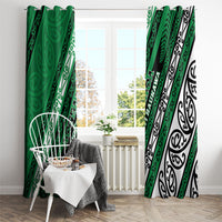 Aotearoa Ngati Raukawa Window Curtain New Zealand Maori Tribal Fern Pattern