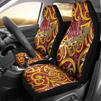 Aotearoa Waikato Tainui Car Seat Cover Maori Tribal Pattern Koru Motif