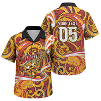 Custom Aotearoa Waikato Tainui Family Matching Summer Maxi Dress and Hawaiian Shirt Maori Tribal Pattern Koru Motif