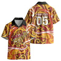 Custom Aotearoa Waikato Tainui Kid Hawaiian Shirt Maori Tribal Pattern Koru Motif