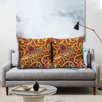 Aotearoa Waikato Tainui Pillow Cover Maori Tribal Pattern Koru Motif