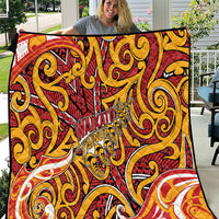 Aotearoa Waikato Tainui Quilt Maori Tribal Pattern Koru Motif