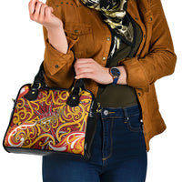 Aotearoa Waikato Tainui Shoulder Handbag Maori Tribal Pattern Koru Motif