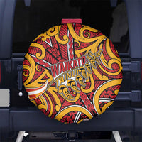 Aotearoa Waikato Tainui Spare Tire Cover Maori Tribal Pattern Koru Motif