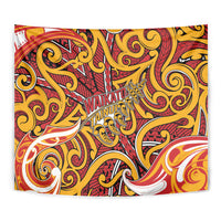 Aotearoa Waikato Tainui Tapestry Maori Tribal Pattern Koru Motif