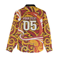 Custom Aotearoa Waikato Tainui Women Casual Shirt Maori Tribal Pattern Koru Motif