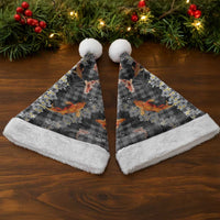 Black Palaka Hawaiian And Japanese Christmas Santa Hat Sakura Lei With Koi Fish DT05 - Polynesian Pride