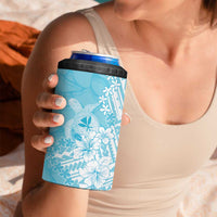 Hawaii Kanaka Maoli 4 in 1 Can Cooler Tumbler Polynesian Turtle Tattoo