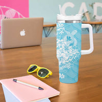 Hawaii Kanaka Maoli Tumbler With Handle Polynesian Turtle Tattoo