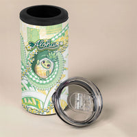 Hawaii Pineapple 4 in 1 Can Cooler Tumbler Cute Cosplay Turtle Plumeria Spiral DT05 - Polynesian Pride