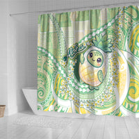 Hawaii Pineapple Shower Curtain Cute Cosplay Turtle Plumeria Spiral DT05 - Polynesian Pride