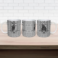 Mabuhay Philippines Festival Ceramic Mug Philippine Eagle Sun Three Stars Barong Pattern DT05 - Polynesian Pride