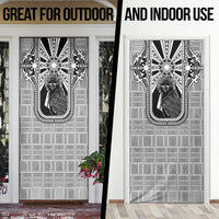 Mabuhay Philippines Festival Door Cover Philippine Eagle Sun Three Stars Barong Pattern DT05 - Polynesian Pride