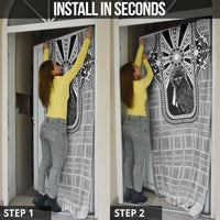 Mabuhay Philippines Festival Door Cover Philippine Eagle Sun Three Stars Barong Pattern DT05 - Polynesian Pride