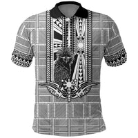 Mabuhay Philippines Festival Polo Shirt Philippine Eagle Sun Three Stars Barong Pattern DT05 Gray - Polynesian Pride