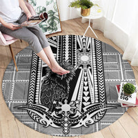 Mabuhay Philippines Festival Round Carpet Philippine Eagle Sun Three Stars Barong Pattern DT05 - Polynesian Pride