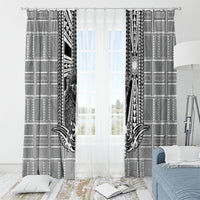 Mabuhay Philippines Festival Window Curtain Philippine Eagle Sun Three Stars Barong Pattern DT05 - Polynesian Pride