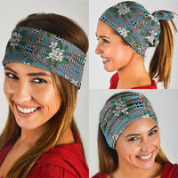 Blue Binakol Motifs With Jasminum Sambac Neck Gaiter Mabuhay Philippines Festival DT05 - Polynesian Pride