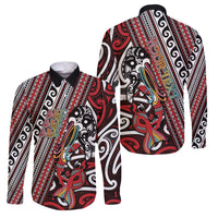 Personalised Maori Language Week Family Matching Tank Maxi Dress and Hawaiian Shirt Ake Ake Ake Tribal Patterns