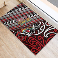 Maori Language Week Rubber Doormat Ake Ake Ake Tribal Patterns