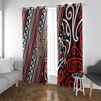 Maori Language Week Window Curtain Ake Ake Ake Tribal Patterns