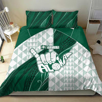 Hawaii Volleyball Bedding Set Shaka Aloha Hand